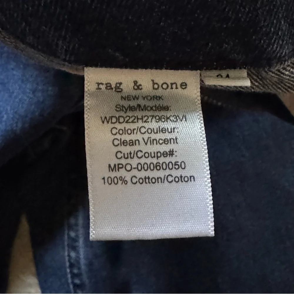 RAG & BONE Mia High-Rise Tapered Jeans - Size 24